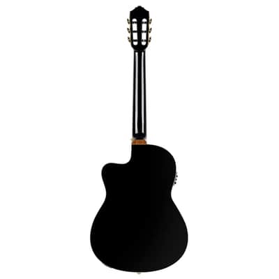 Ortega Performer Series Full Size Guitar Solid Spruce/ Sapele Black - RCE138-T4BK image 7