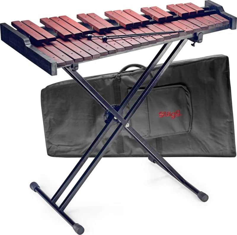 37-key desktop xylophone set, with stand image 1