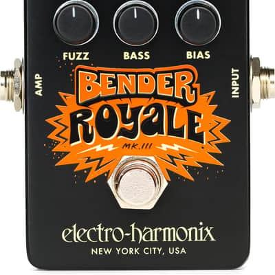 Electro-Harmonix Bender Royale Germanium Fuzz Pedal - Black image 1