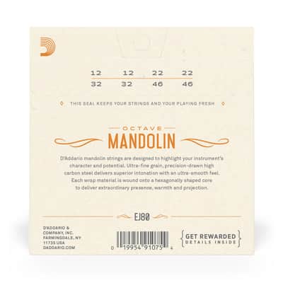 D'Addario Phosphor Bronze Octave Mandolin Strings 12-46 image 7