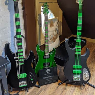 Washburn M-10 2008 Flat Black / Vinnland Green image 7