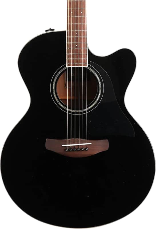 Yamaha CPX600 Jumbo Acoustic-Electric Guitar, Spruce Top, Black image 1