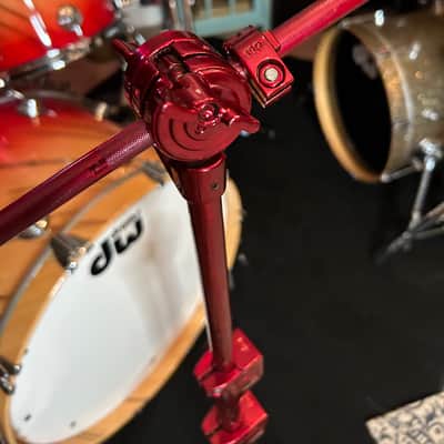 DW Alex Gonzalez (Mana) 9000 Red Cymbal Boom Stand 2010s - Red image 3