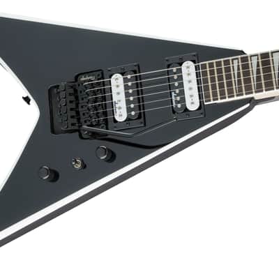 Jackson JS Series King V JS32 Amaranth FB Black with White Bevels image 6