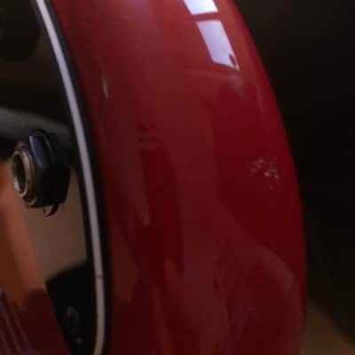 Peavey Fury Bass script logo (p-bass style pickup) Red image 5