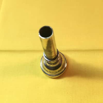 New York Bach-Bb Cornet Mouthpiece-6C-c.1940's-Good Condition-Needs Plating image 3