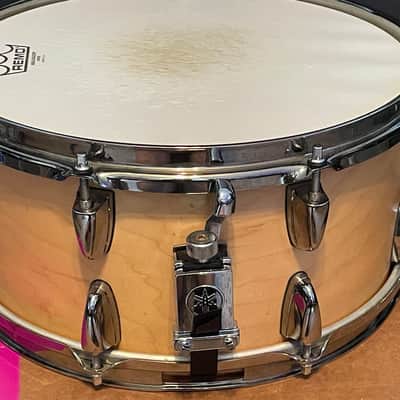 Yamaha MSD1365SJ Steve Jordan Signature 13x6.5" Maple Snare Drum 2000s - Natural image 3