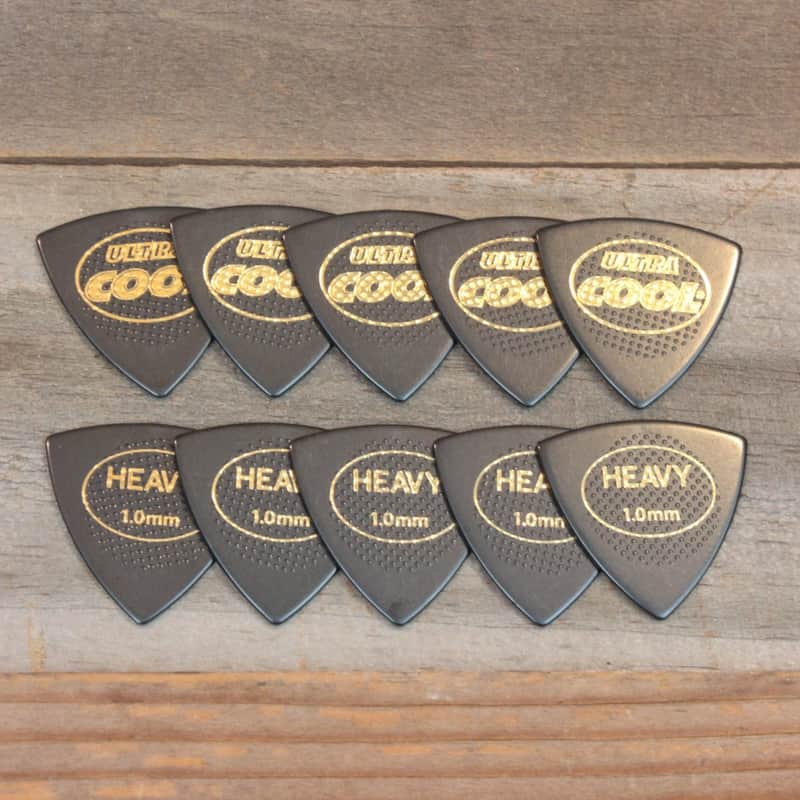 Cool Heavy 1.0mm Elliptical Ultra SR Series Bi-Matrix Accu-Grip Set of 10 Picks image 1