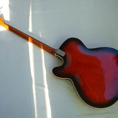Framus Star Bass 5/150 Germany 1966 "Sunburst Rot" Vintage E-Bass 4 String Bass-Guitar image 2