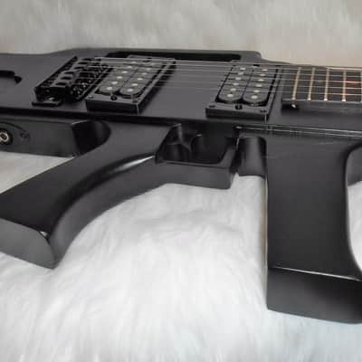 Glen Burton GE47-BK 2020 Satin Black Ak47 Machine Gun Electric Guitar image 4