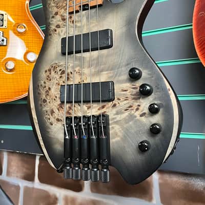 Cort Artisan Space 5 Star Dust Black 2024 5 String Headless Bass Guitar image 5