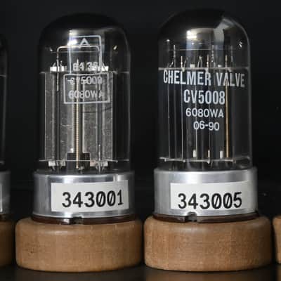 4x 1960s GEC 6080 Black Plate Double Square Getter UK Made Amplitrex Tested Tube image 3