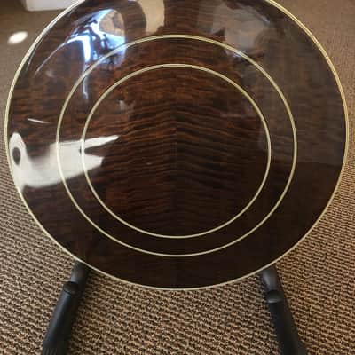 Samick SB350TT Banjo  90s Gold with Wood Hard Shall Case image 9