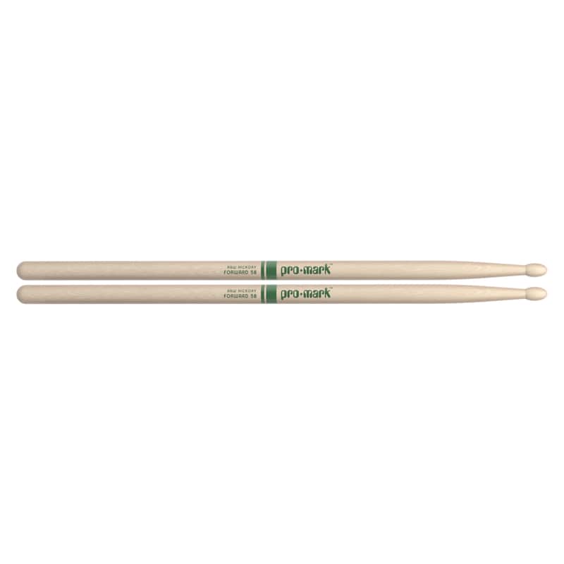 Promark American Hickory 5B Natural Wood Tip Drum Sticks image 1