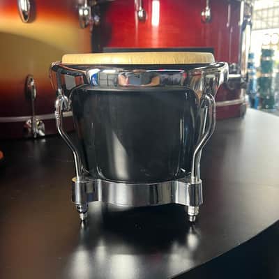 L.P. Latin Percussion Black Fiberglass Bongos w/Deluxe Case image 5