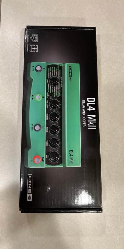 Line 6 DL4MKII green/black delay modeler pedal 2022 - Green imagen 1