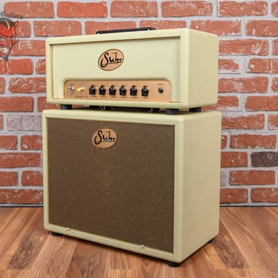Suhr Badger 18-Watt Tube Head and 1x12" Cabinet Vintage Cream image 3