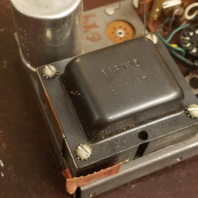 Webcor Tiny Mono Tube Amp Project 6BM8 12AX7 6X4 1961 Steel image 2