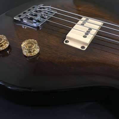 Aria Pro II CSB-450 Cardinal Series Bass Medium Scale early 80s Thru-neck Brown image 3
