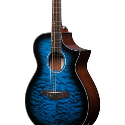 Ibanez Transparent Blue Sunburst High Gloss Top, Natural High Gloss Back and Sides EL.GUITARTransparent Blue Sunburst High Gloss Top, Natural High Gloss Back and Sides EL.GUITAR image 6