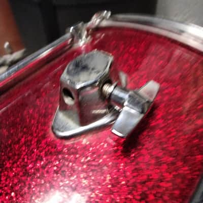 Mapex Mars Series Floor Tom Kick Drum Retro fit 16 x 16 - Red Sparkle image 9