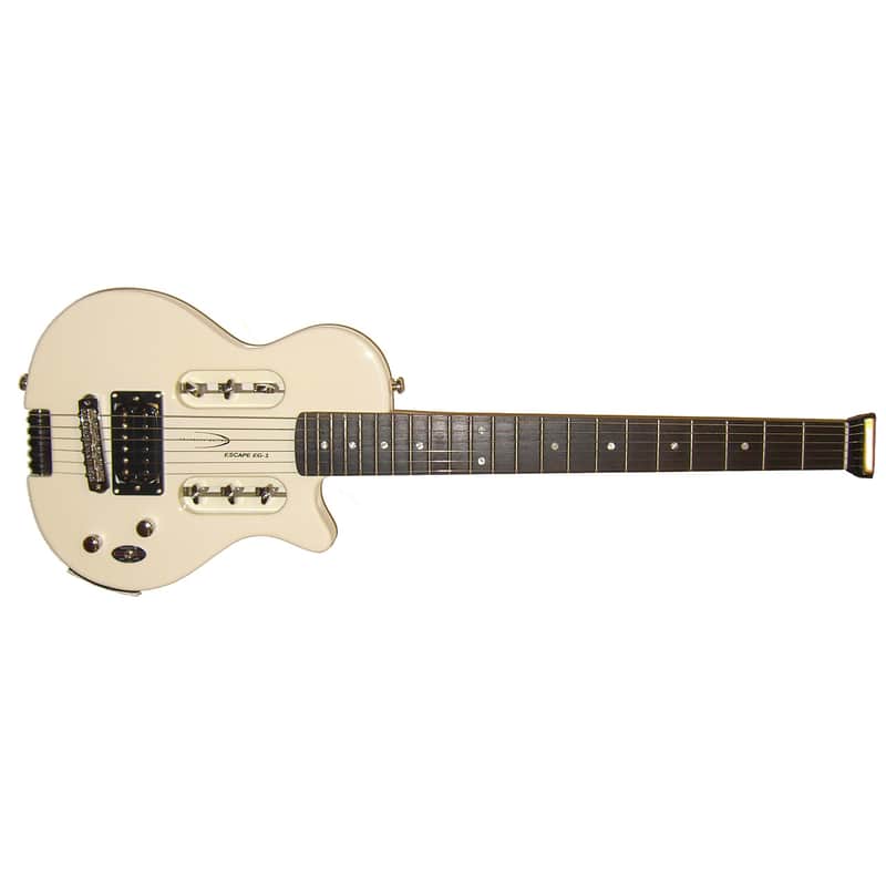 Traveler EG-1 Electric Travel Guitar Vintage White image 1