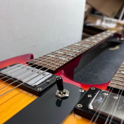 Galveston Double Neck Guitar  Cherry Red 6 string &12 string image 11