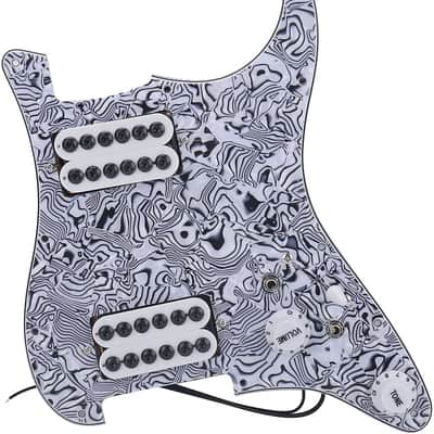 3-ply HH Loaded Prewired Guitar Pickup Pickguard for Strat ST Electric Guitar image 1