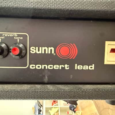 Sunn Concert Lead Guitar Amp Head 1970s - Black image 4