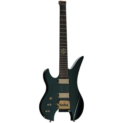Schecter Synyster Gates 7 Headless Left-Handed Electric Guitar, Oak Green image 2