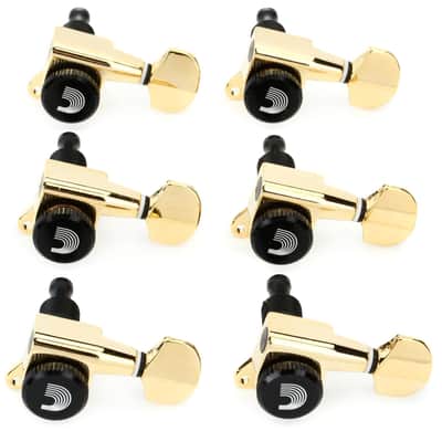 D'Addario Auto-Trim Locking Tuning Machine Set - Gold Bild 1