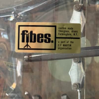 Fibes Vintage 70's 5 Piece Acrylic Drum Set Rare image 2