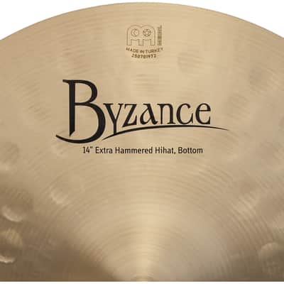 Meinl Byzance Traditional Extra Hammered Hi Hat Cymbals 14" image 9