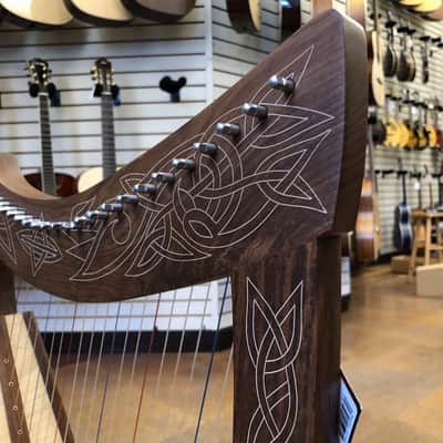 Roosebeck Heather Harp 22-String Chelby Levers Knotwork image 6