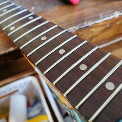 Hondo Deluxe Series 767 HH flying V vintage '80s - blue image 12