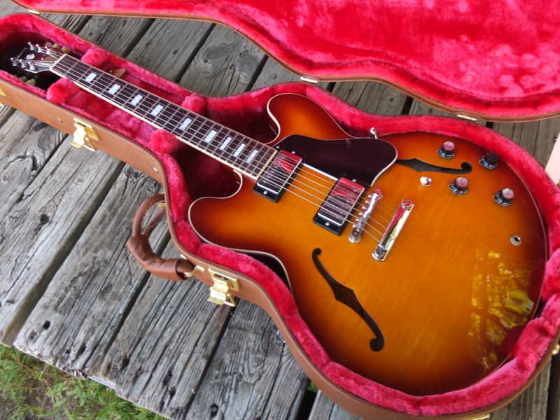 Gibson ES-335 Block Figured - 2022 - Iced Tea image 1