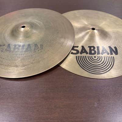 đ„Sabian 14" AA Regular Hi-Hat Cymbals (Pair) 1985 - 2001 - Natural. *video demo* image 1