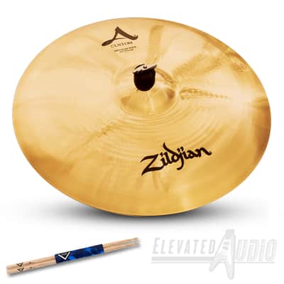 Zildjian A Custom 20" Medium Ride Cymbal + FREE Vater Hickory Drum Sticks! CA's #1 Dealer! image 1