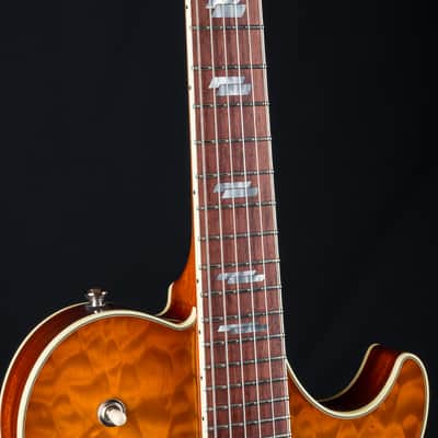Collings SoCo Deluxe Carved Premium Quilted Maple and Mahogany Iced Tea Sunburst Semi-Hollow Custom NEW - Iced Tea Sunburst image 12