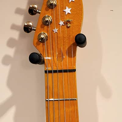 Custom Designed & Crafted Tele Style - Candy Apple Red w/Apple Jasper Stones Serial #080 - 2025 image 10