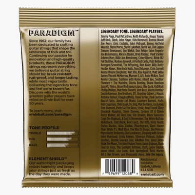 Paradigm Light 80/20 Bronze Acoustic Guitar Strings 11-52 Gauge Set Plasma Enhanced Wrap Wire Nanotech Coat-Treated image 2