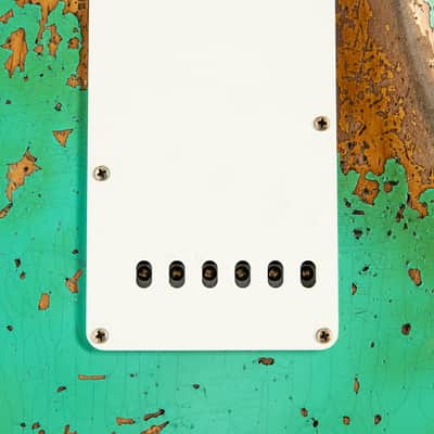 Fender Custom Shop 1960 Dual Mag II Stratocaster Super Heavy Relic Aged Seafoam Green LTD image 17