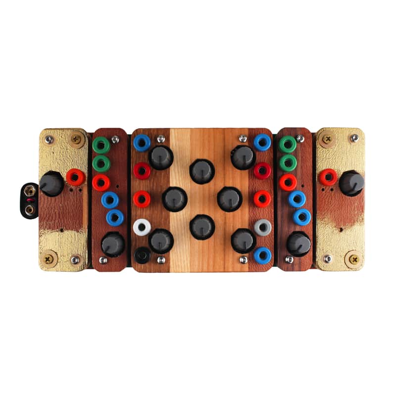 Ciat-Lonbarde - Peterlin * Golden Section - Hand controlled benjolin-a-like & Voltage sampler section - 5 modules in one wood base Synthesizer image 1