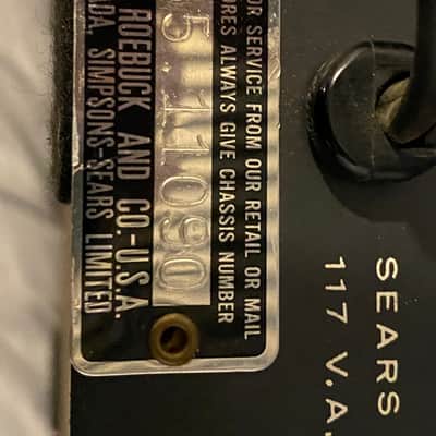 Silvertone TUBE AMP 1457 (no case or guitar) 1960's image 10