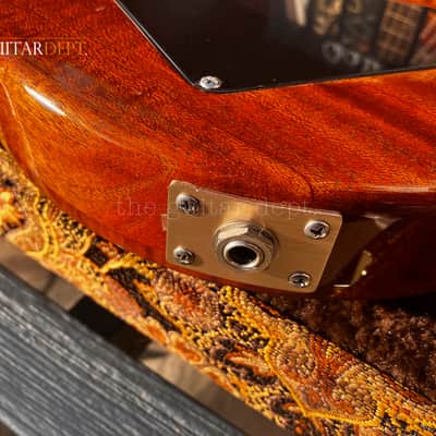 ♚AMAZING♚PRS Artist Custom PAULS GUITAR ♚ HONDURAN !♚ 'AAAAA' Flame ♚ BLACK GOLD ♚ Brushstroke Birds ♚7.6LB♚22*24 image 15