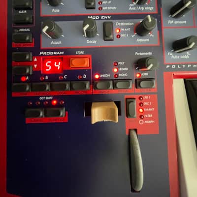 Nord Lead 49-Key 4-Voice Polyphonic Synthesizer 1995 - 1997 - Red image 4