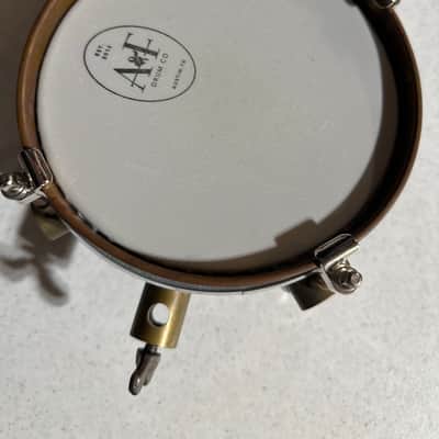 A&F Drum Company Raw Steel Snare Drum - 4 x 6-inch image 2