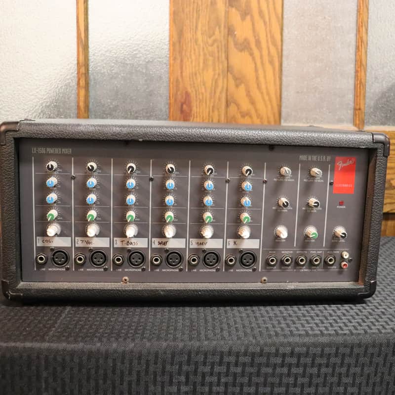 Fender LX-1506 6 Channel Powered Mixer With Reverb 150 Watts Made