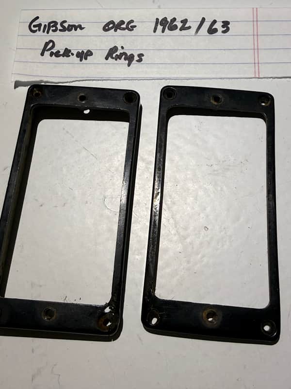 Gibson Humbucker trim ring 1960s  - Black image 1