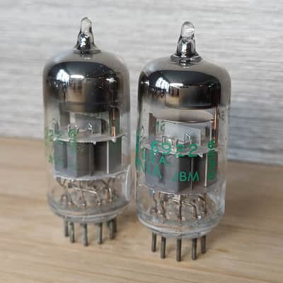 Nice NOS  perfectly matched pair of USN CHS SYLVANIA 6922 USA made e88cc ecc88  6DJ8 like PHILIPS ECG JANSAME CODE fully tested Double stage getter. image 2